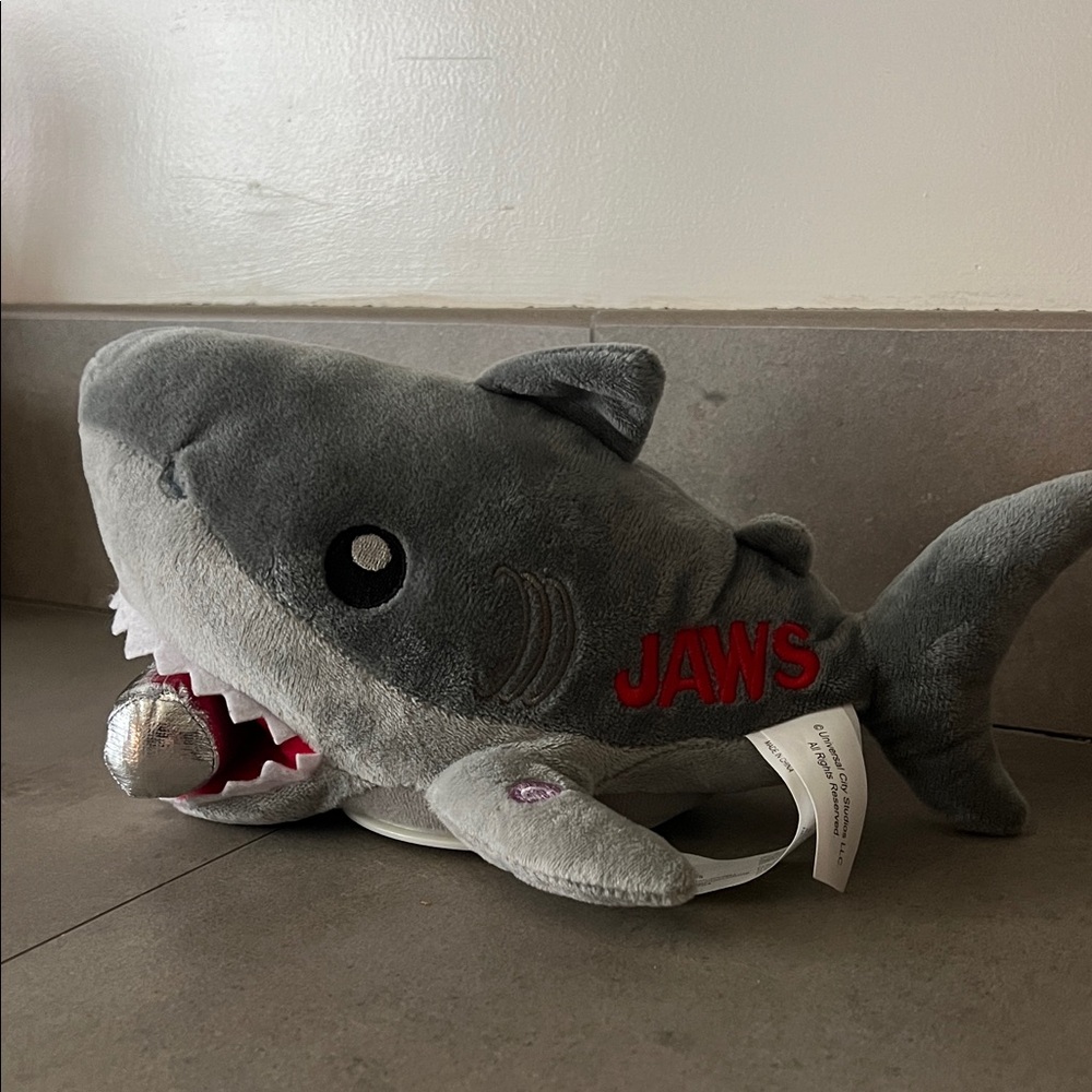 Universal City Studios Gray Shark Plush Toy. Makes scary sounds - Picture 2 of 2